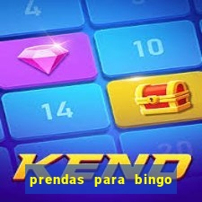 prendas para bingo de natal